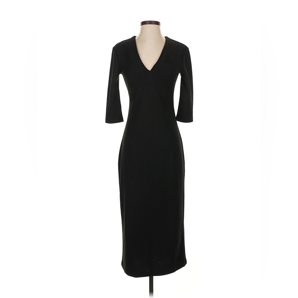 Zara Black V Neck Dress